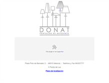 Tablet Screenshot of donatpantallas.com